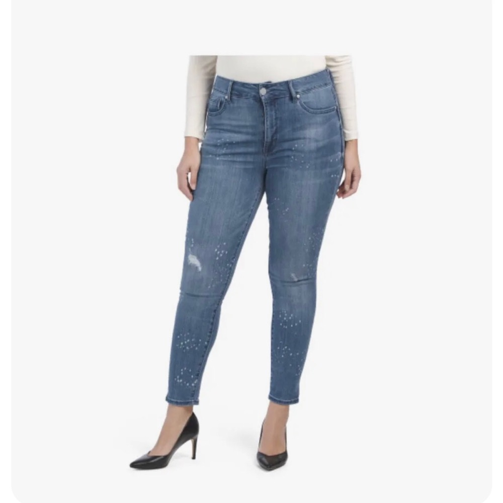 SEVEN7 Womens Booty Shaper Legging Jeans Size 8 Distressed New